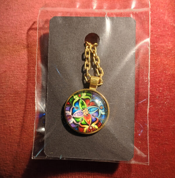 25 kettingen met een cabochon hanger. - Afbeelding 5