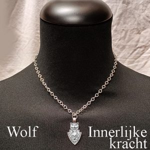 Ketting met hanger de wolf
