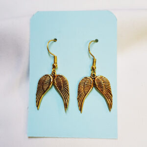 40 Oorbellen Angel wings goud
