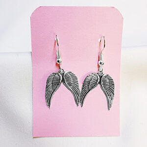 40 Oorbellen Angel wings zilver